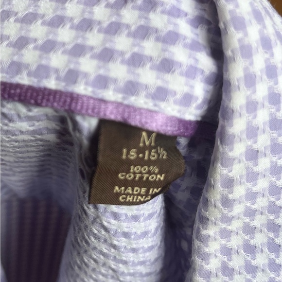 Tasso Elba Houndstooth Textured Long-Sleeve Men’s Shirt - Picture 3 of 4